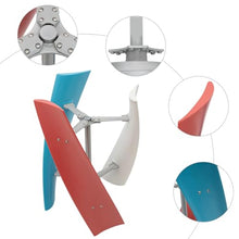 HUIZHITENGDA 1500W 12V/24V Efficient Wind Turbine Generator, Portable with Controller 3 Blade Turbine Wind Power Kit for Courtyard Outdoor Streets,12v