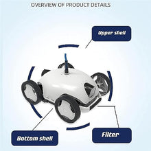 KANGJIEM Automatic Robotic Pool Vacuum Cleaner, Cordless Swimming Pool Cleaner, 90 Mins Maximum Runtime Self-Parking, Pool Vacuum for Above/In Ground Flat Pool Up to 730Sq Ft