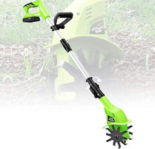 UWYTGF Garden Tiller,Rotavator Electric Hand Cordless Rotavator, Garden Tiller Rotavators with 4000Mah Rechargeable Battery and Charger for Garden Vegetable Plots