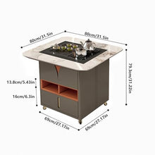 LICONG-2019 Tea Table Mobile Tea Table Modern Rock Slab Coffee Table Balcony Smart Lift Automatic Multifunctional Tea Table Side Table