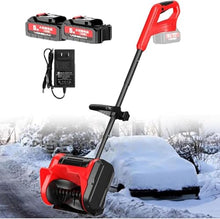RKUVPAE 20V 4.0Ah Cordless Snow Blower for Driveway,12.6" Clearing Path, 26' Throwing Distance,Electric Snow Shovel for Driveway,with Adjustable Handle, for Patio, Playground, Farm