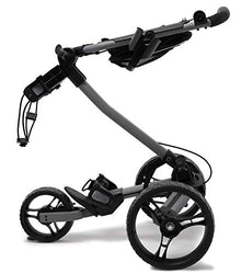 OMADA GOLF Trilite Golf Push Cart | Lightweight Folding Stand | Grey/Black
