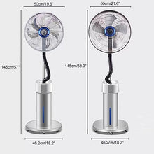 KUYBTU Outdoor Misting Fan,Oscillating High-Velocity Outdoor Pedestal Misting Fan, Patio Fans for Outside, 120° Oscillation, Waterproof, Industrial Fan for Outdoor