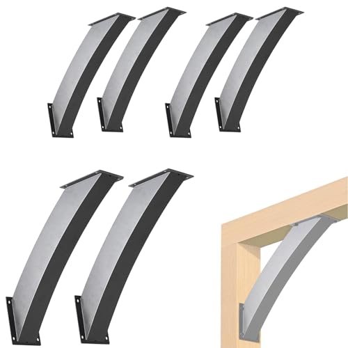 LQSYBHD Heavy Duty Corner Brace Support 45°Heavy Duty Connector Brace Bracket Kit Pergola Accessories for Gazebo Wood Beam Support Hardware with Mounting Screws(Size:6pcs)