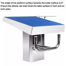 Swimming Competition Jumping Platform, Professional Diving Boards Platform Heavy Duty Jump Stand Pool Diving Board with Stainless Steel Base,with Backstroke Handle, Indoor Outdoor Pool Diving Board,B