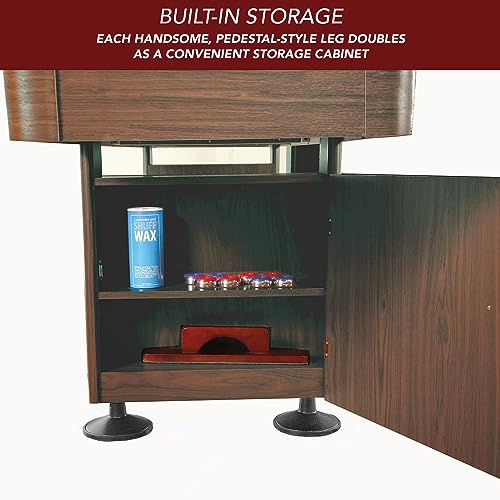 Hathaway Challenger 12-Ft Shuffleboard Table Walnut