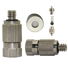 150PCS Mister Nozzles 10/24 UNC Thread Brass Misting Nozzles Atomizing High Pressure Misting Sprayer Water Hose Nozzle for Greenhouse, Landscaping, Outdoor Cooling Mister System, 0.004-0.039" Orifice