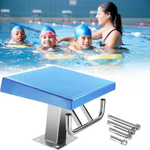 MSHOSAC Heavy Duty Pool Diving Board with Handrail, Non-Slip Starting Platform for Training & Competition