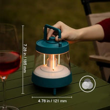 GLOWZE Portable Table LightCamping Lamp with Tripod 8000mAh Battery, 10 Dimmable Modes, IP65 Waterproof for Office Camp