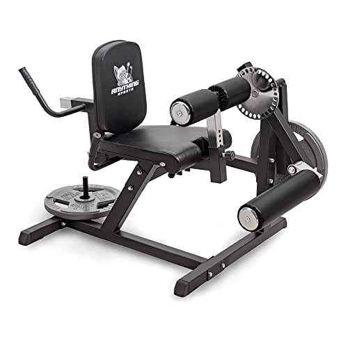 ANYTHING SPORTS Heavy Duty Adjustable Leg Extension and Curl Machine 2.0 Black