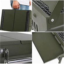 Barbecue Charcoal Grill Portable Charcoal BBQ Grill Collapsible Portable Grill Camping Outdoor Cooking Tools Portable Grill Portable Charcoal Grill(Silver)