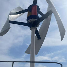 3000W Vertical Axis Maglev Wind Turbine Generator Wind Power Generator Kits with Wind Solar Hybrid MPPT Charge Controller,220V