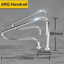 Stainless Steel Pool Handrail,Swimming Pool Hand Rail with Easy Mount Base Plate,Rust and Weather Proof Grab Rails for Pools and Spas