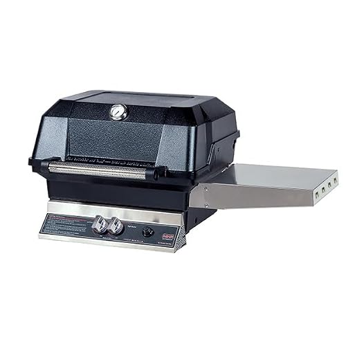 MHP Gas Grill Head Only - JNR Model - Two Grilling Zones, Cast Aluminum Exterior, Stainless Steel, Dual Stainless Steel H-Style Burner, and Folding Stainless Steel Shelf