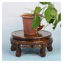 LUYOUBOZHU Vase Stand Chinese Style Ebony with Foot Bonsai Stand for Vase Teapot Potted Display Base(40cm)