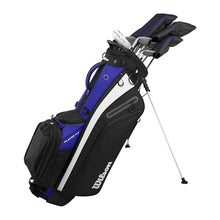 Wilson PlayerFit™ Complete Golf Set with Carry Bag - Men's Right Hand, Stiff, Steel Blue/Black