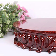 QUANGJN Pcs Plants Saucers Round Solid Wood Ornament Base Crafts Flower Bonsai Wooden Base Holder Plant Pot Saucers,