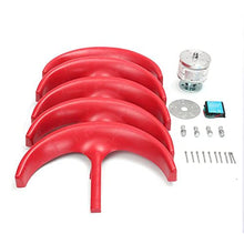 HENGJINGTR 220v, 12000W Wind Turbine Generator, 12V-220V Vertical Axis Windmill Portable Wind Power Turbine Generator Kit with Charge Controller(Red)