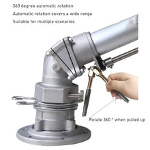 YXINHONGYUE Heavy Duty 360° Adjustable Agricultural Irrigation Spray Gun, Alloy Long Range Water Sprinkler with 5 Nozzles for Farm Lawn Garden & Industrial Dust Removal