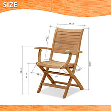 Amazonia Teak Extendable Oval Boynton Patio Dining Set 7 Piece Brown