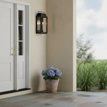 Hinkley Sag Harbor Medium Wide Wall Mount Lantern, Black
