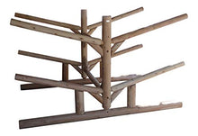 Log Kayak Rack 4 Canoe + 2 Kayak Holder Unfinished