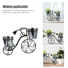 TBNLASS 1PC Iron Art Bike Plant Stand Exquisite Flower Pot Shape Holder