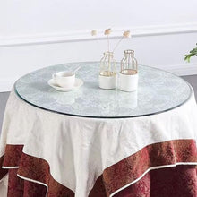 KXWOQ3ED Round Tempered Glass Table Top, 1/4" Thick Transparent Table Top for Dining Table, Coffee Table, Restaurant Table and Patio Table, Side Table Top(100 CM(40 INCH))