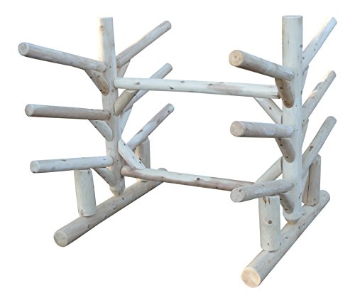 Log Kayak Rack 6 Place Paddle Board Storage Rack Unfinished
