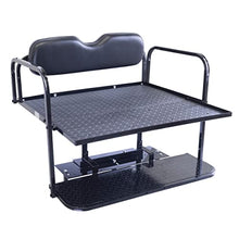 Buggies Unlimited Club Car Precedent Golf Cart Rear Flip Seat Kit Black