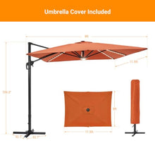 OROTLECT 138'' x 108'' Rectangular Lighted Cantilever Umbrella