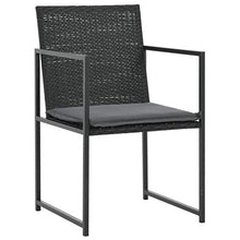 Makastle 7 Piece Patio Dining Set with Cushions - Outdoor Poly Rattan All-Weather Table and Chairs Furniture Set for Backyard Terrace 65" x 42.9" x 28.3"