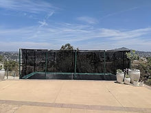 Galactic Xtreme Rectangle Trampoline 13x23 with Net Black and Green