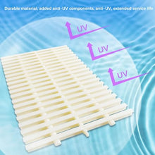GJZDPMY UV-Resistant Swimming Pool Drainage Overflow Grate - Flexible Anti-Skid Floor Drain Cover Outdoor Channel Drain Grill for Showers & Driveways (35x100CM/13.78")