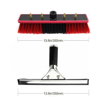 3 in 1 Window Retractable Cleaning Brush, Water Supply Retractable Brush with Scraper, Cleaning Greenhouse Roof, Solar Panel Cleaning, Window Cleaning,7.2 M/23.6 Ft