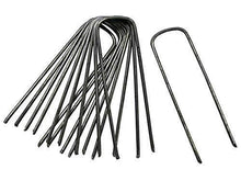 Green Vista 3/4 Inch Mesh Quality Landscape Pond Netting - 30' x 100' with 56 Steel Stakes