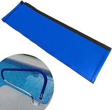 Pool Handrails Swimming Pool Handrail,Pool Railing, 304 Stainless Steel 250LBS Load Capacity Silver Rustproof Pool Handrail Humanized Swimming Pool Handrail with Blue Grip Cover (2 PCS