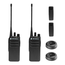 Motorola Solutions CP100D Analog UHF Portable Two Way Radio 2 Pack Bundle Black