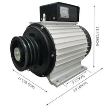 15KW 220V Single-phase Permanent Magnet Generator,50/60Hz Pure Copper Coil Brushless Rare Earth Permanent Magnet Variable Frequency Generator, Portable Home Use(50Hz)
