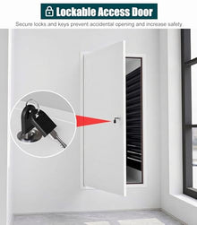 ZIMGOD Outdoor Waterproof Access Panel with Key & Lock, Drywall Ceiling Access Door Hatch, 16 20 24 30 32 36 38 44 48 in Aluminum Exterior Wall Hole Cover(22x40in (55x100cm))
