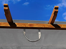 Paragon Outdoor 11'x11' Florence Aluminum Pergola with Retractable Gray Canopy