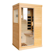 ToTibuy Far Infrared Home Sauna Low-EMF 800W Canadian Hemlock with Control Panel and Bluetooth Red
