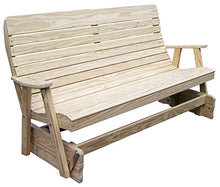 Furniture Barn USA Pressure Treated Pine 6' Highback Glider Unfinished