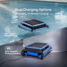 Beatbot iSkim Ultra Solar-Powered Auto Pool Skimmer 24/7 Cleaning, Built-in Water Clarification, Smart App & Voice Control, Dual Charging, Precision Edge & Corner Cleanup, Deep Blue