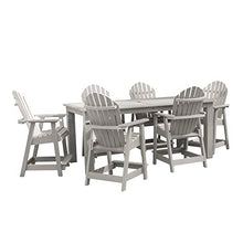 Highwood Hamilton Adirondack 7pc Counter Height Dining Set 84" x 42" Harbor Gray