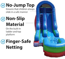 TentandTable Inflatable Water Slide for Kids and Adults, Commercial Grade 27' L x 9' W x 15' H, Retro Rainbow