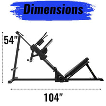 Gronk Fitness Leg Press Hack Squat Machine Adjustable Black