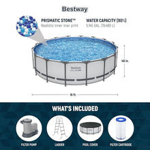 Bestway Steel Pro MAX 16' x 48" Above Ground Swimming Pool Set with Pump