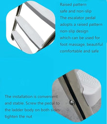 Wrobelax 304 Stainless Steel Pool Ladder - Deluxe Outdoor Above Ground Swimming Pool Ladder with 4 Steps, Max Load 500 Lb, Double-Sided Anti Slip Design
