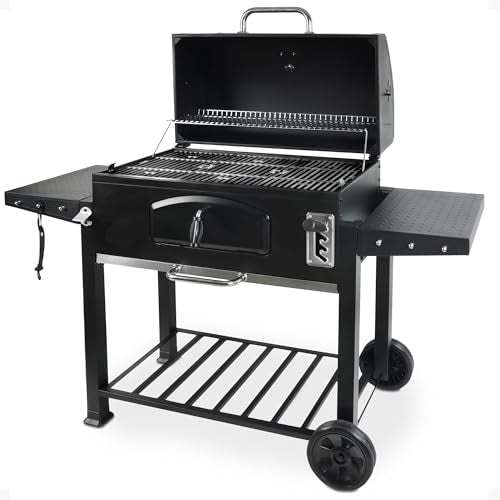 Grill Boss Charcoal Grill w/Large 32" Cooking Area, Includes Warming Rack